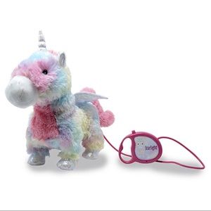Colorful Plush Unicorn Walks & Talks